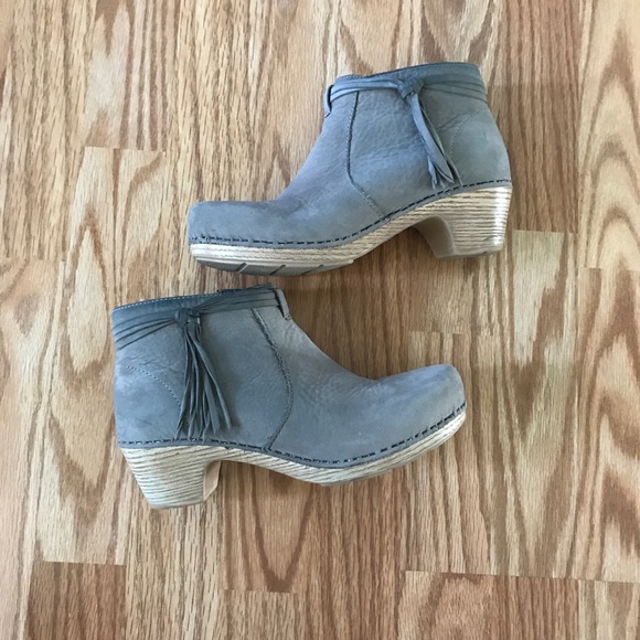 COPY - Dansko Markie Fringe nubuck leather booties - Picture 3 of 6